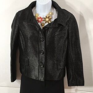 Per Se black cropped jacket